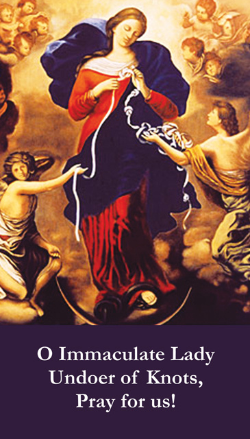 Our Lady Undoer of Knots Prayer Card